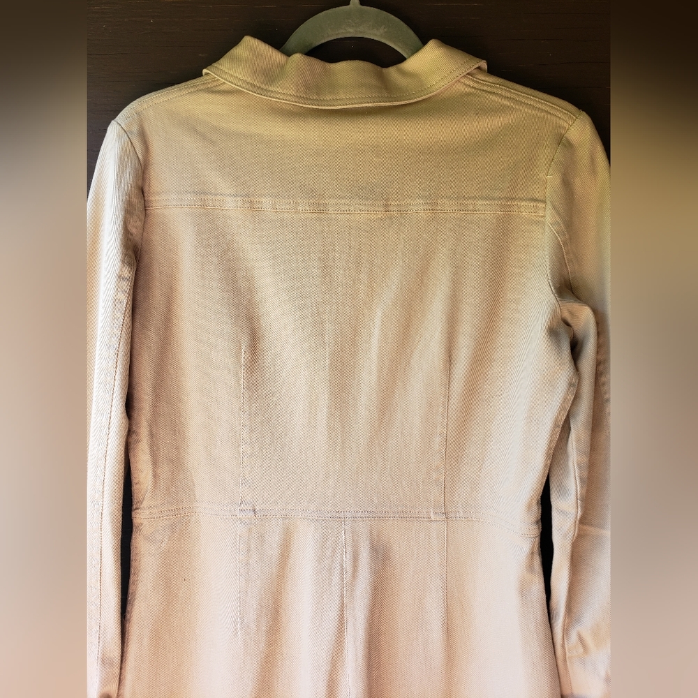 Jackson Rowe Cream / taupe zipper jumpsuit - Picture 9 of 13